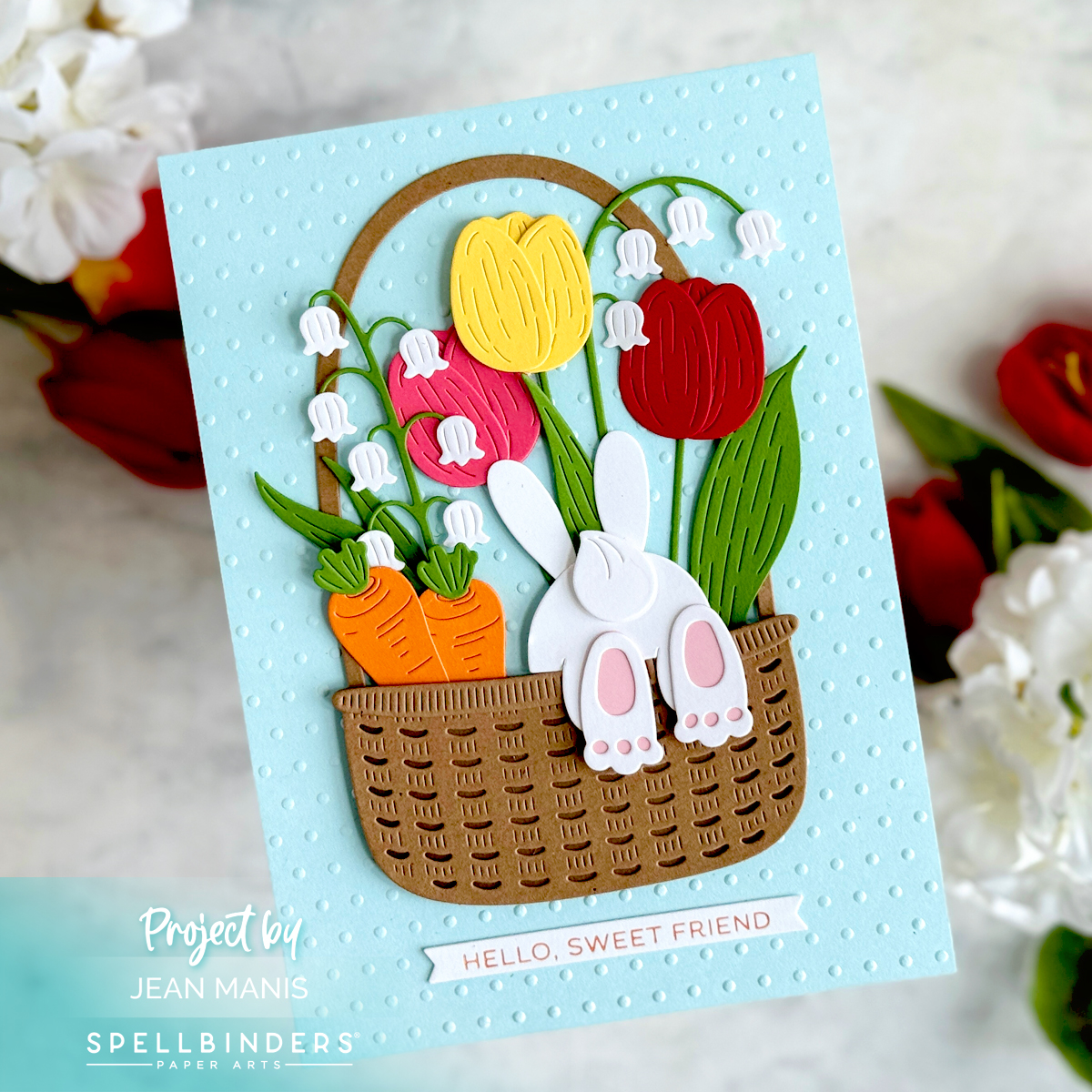 Spellbinders | Floral Bunny Basket