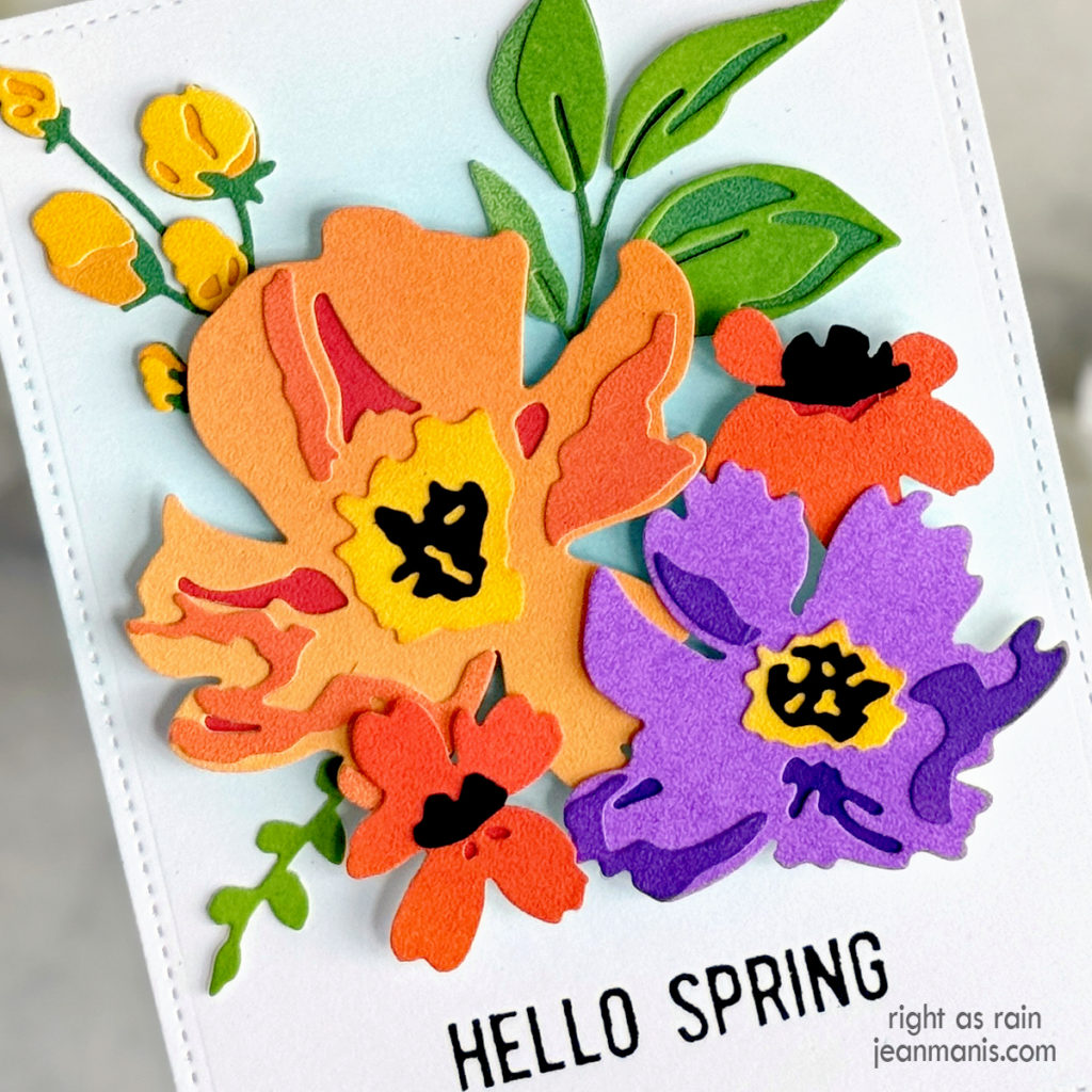 Tim Holtz Spring DieCut Flowers Right as Rain