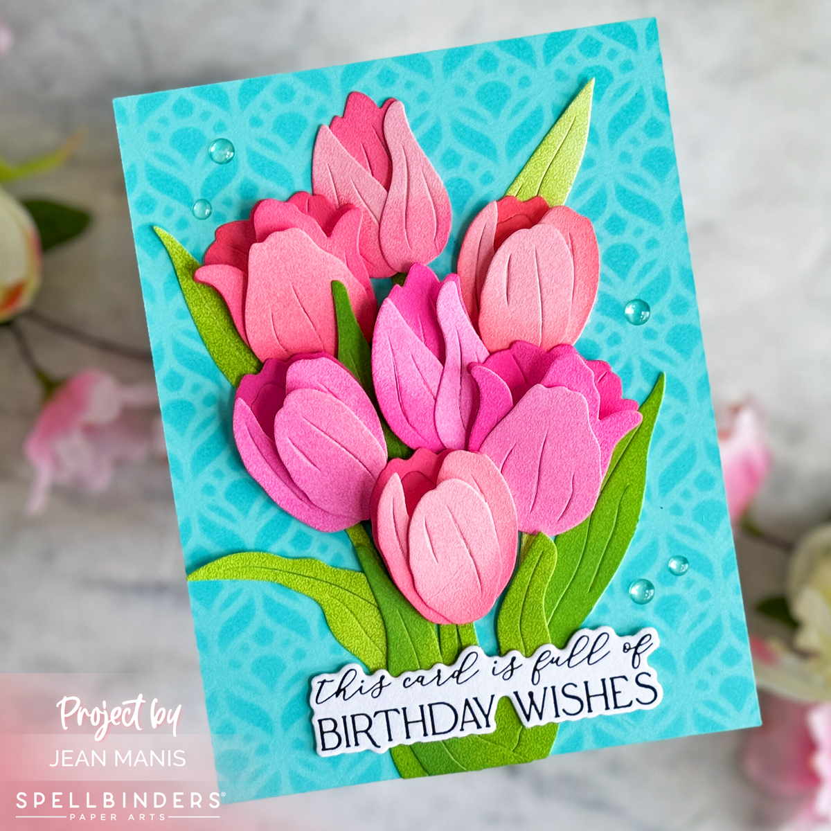 Spellbinders Tulip Trio Card