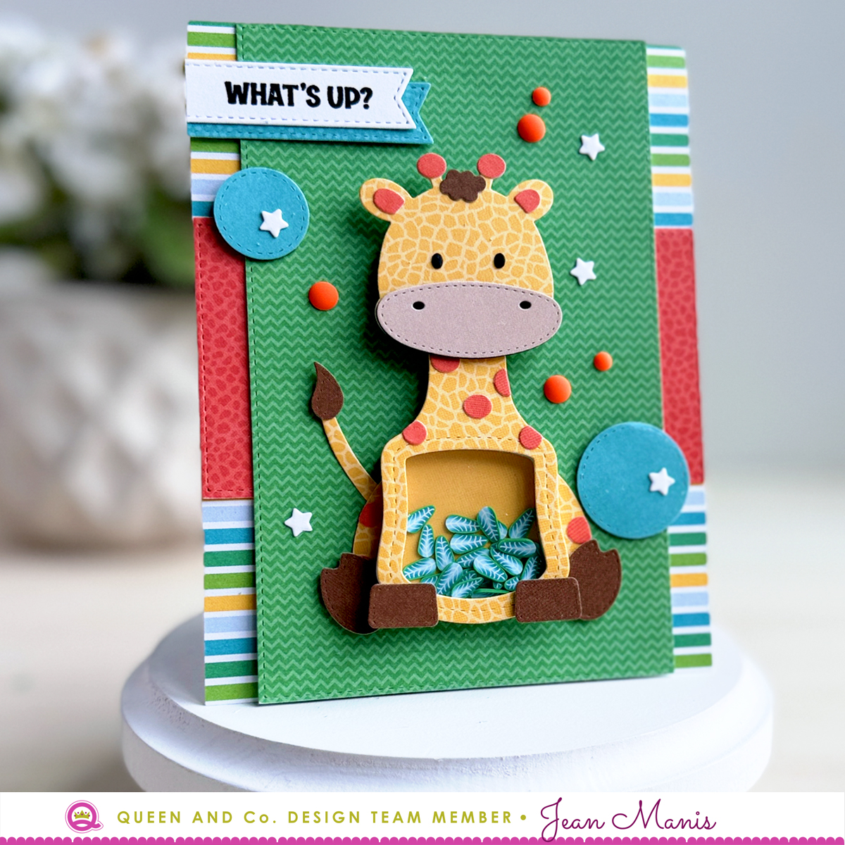 Queen & Co. Giraffe Shaker Card