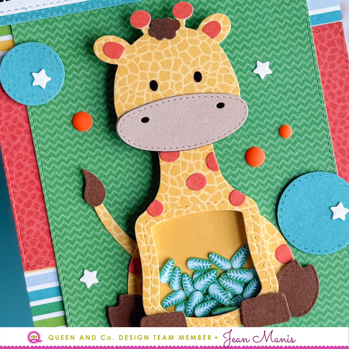 Queen & Co. Giraffe Shaker Card