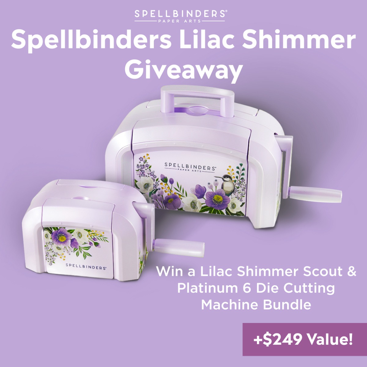 Lilac Shimmer Scout & Platinum 6 Die Cutting Machine Bundle