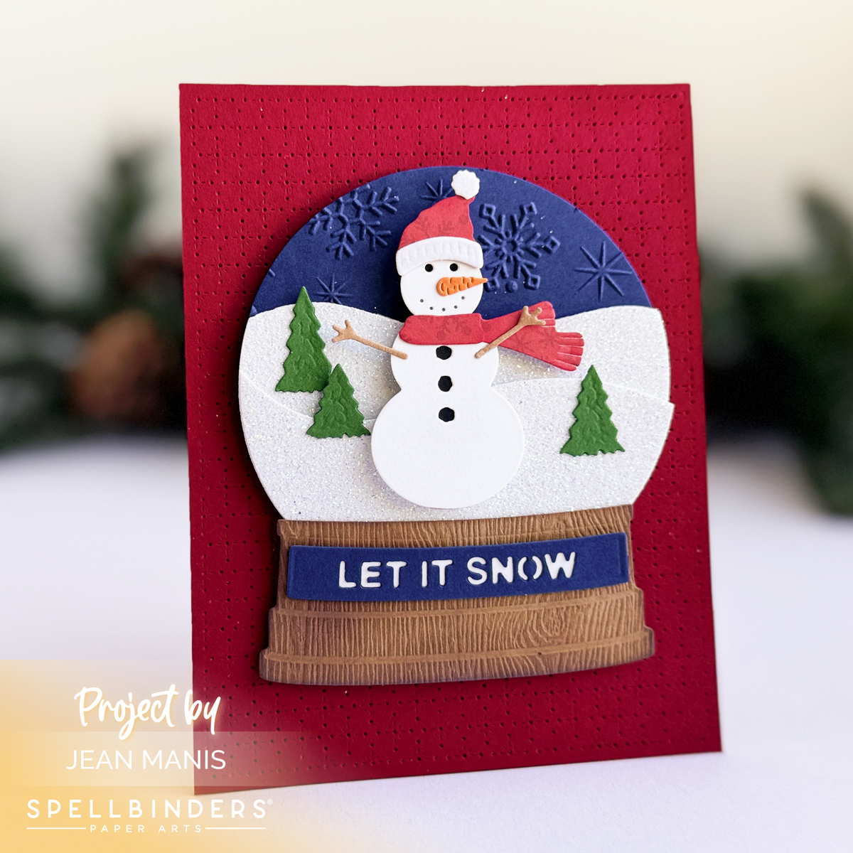 Snow Globe Christmas Card | Cozy Cabin Feel