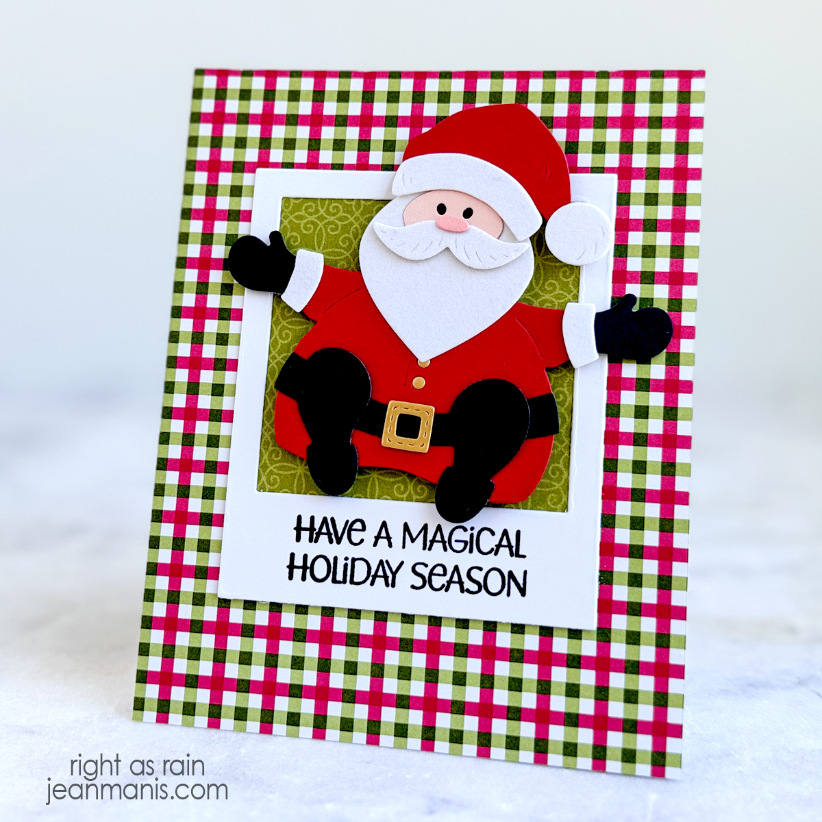 Impression Obsession | Santa Christmas Card