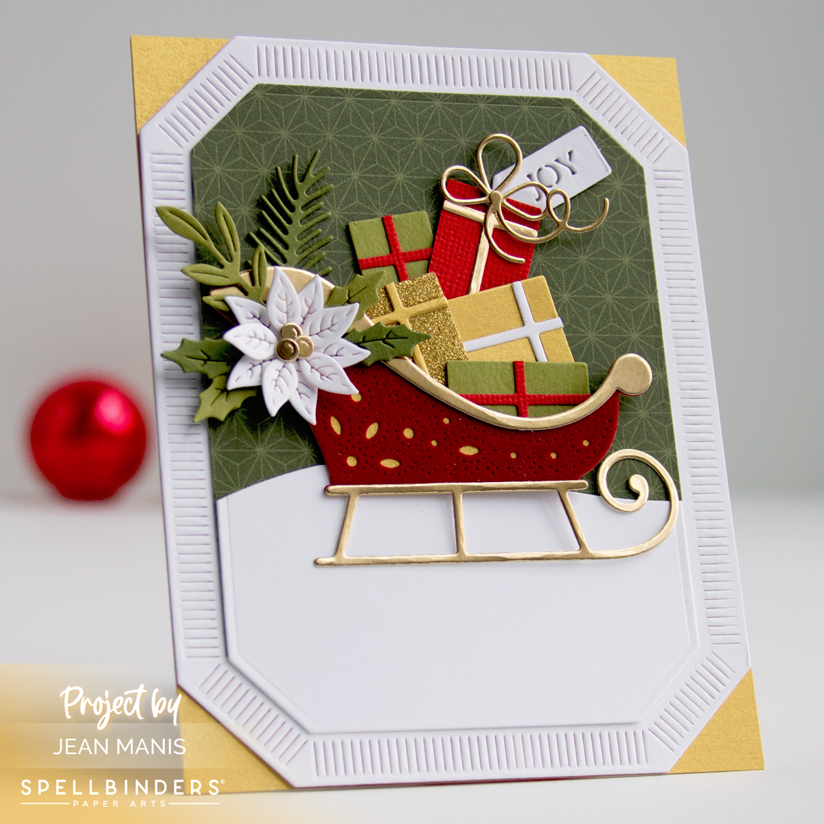 Spellbinders | Elegant Christmas Sleigh Card