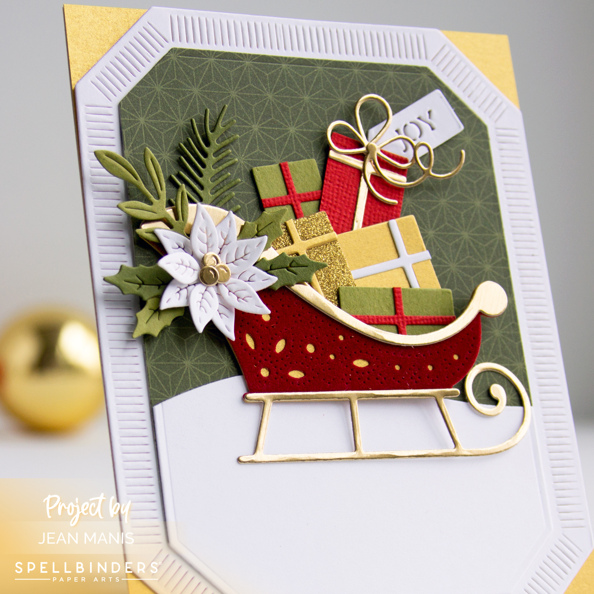 Spellbinders | Elegant Christmas Sleigh Card