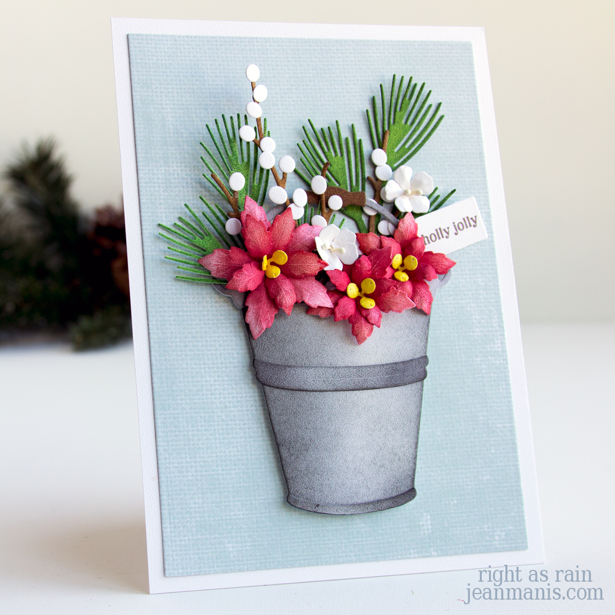 Holiday Greenery Card with Natural Elegance