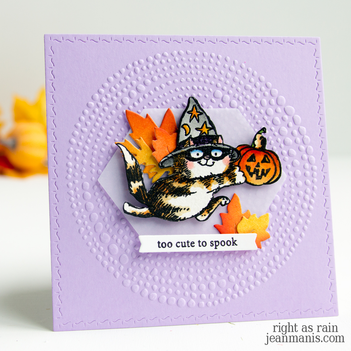 Penny Black | Watercolored Halloween Card