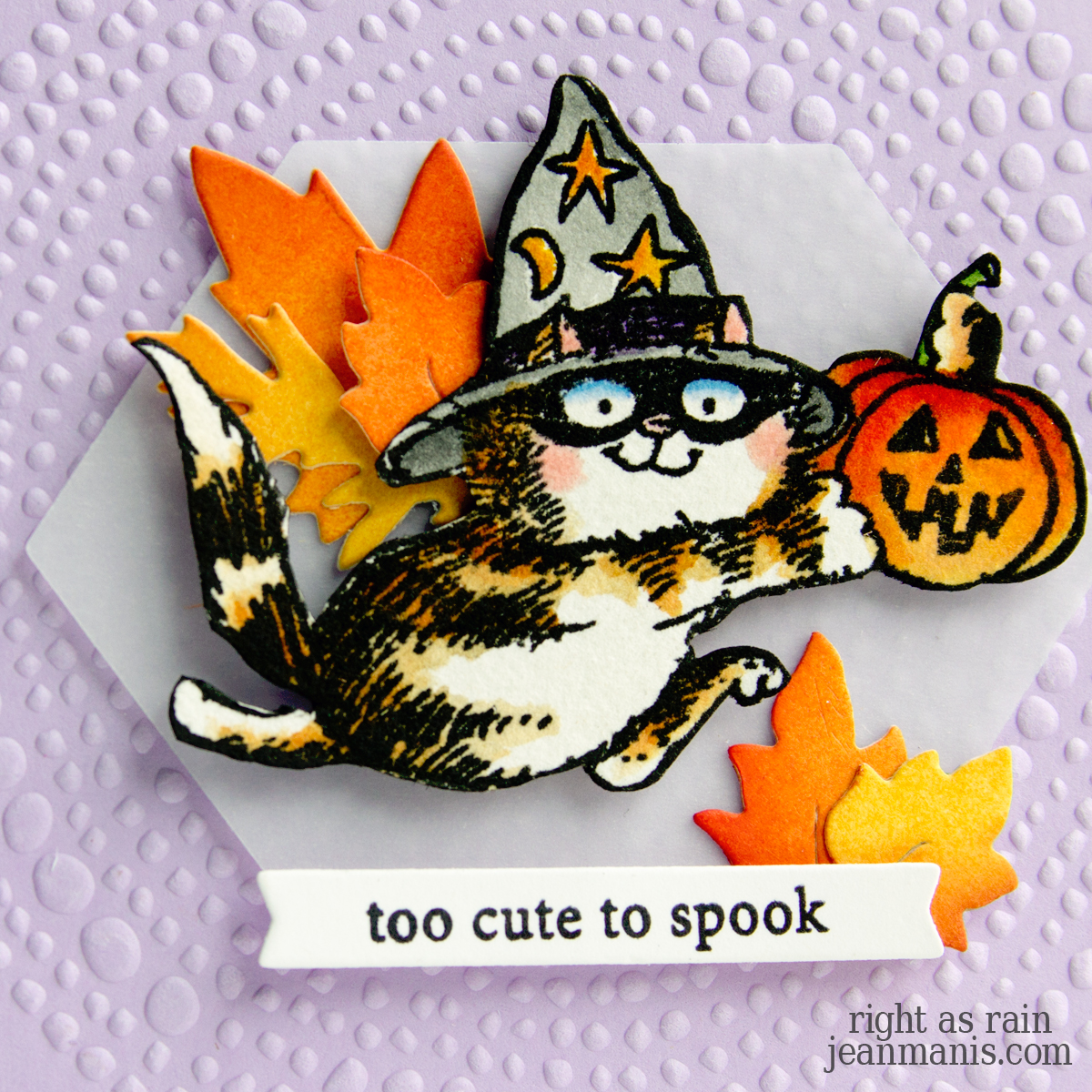 Penny Black | Watercolored Halloween Card