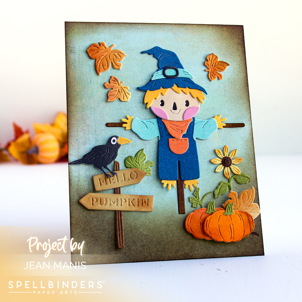 Spellbinders | Autumn Scarecrow Card