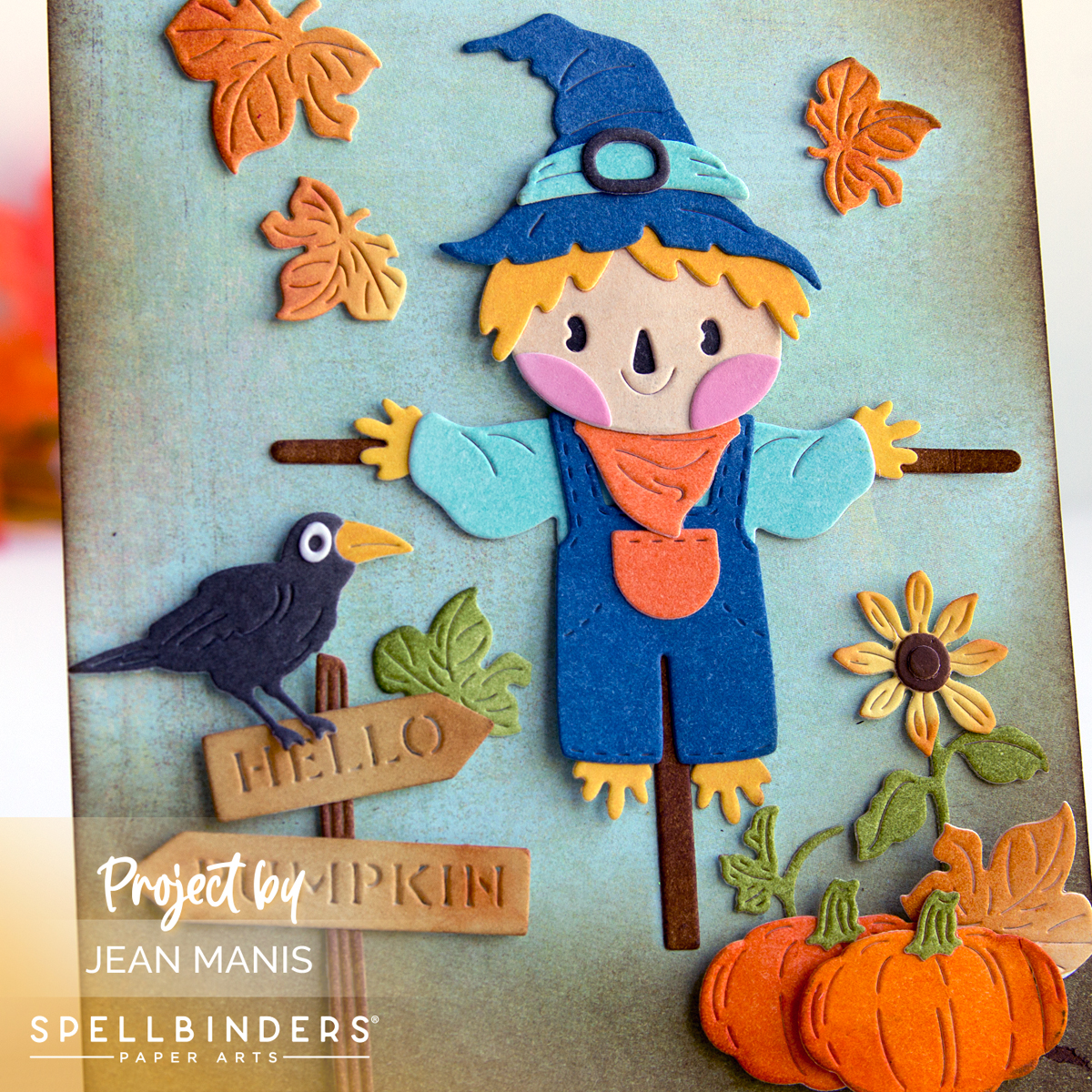 Spellbinders | Autumn Scarecrow Card