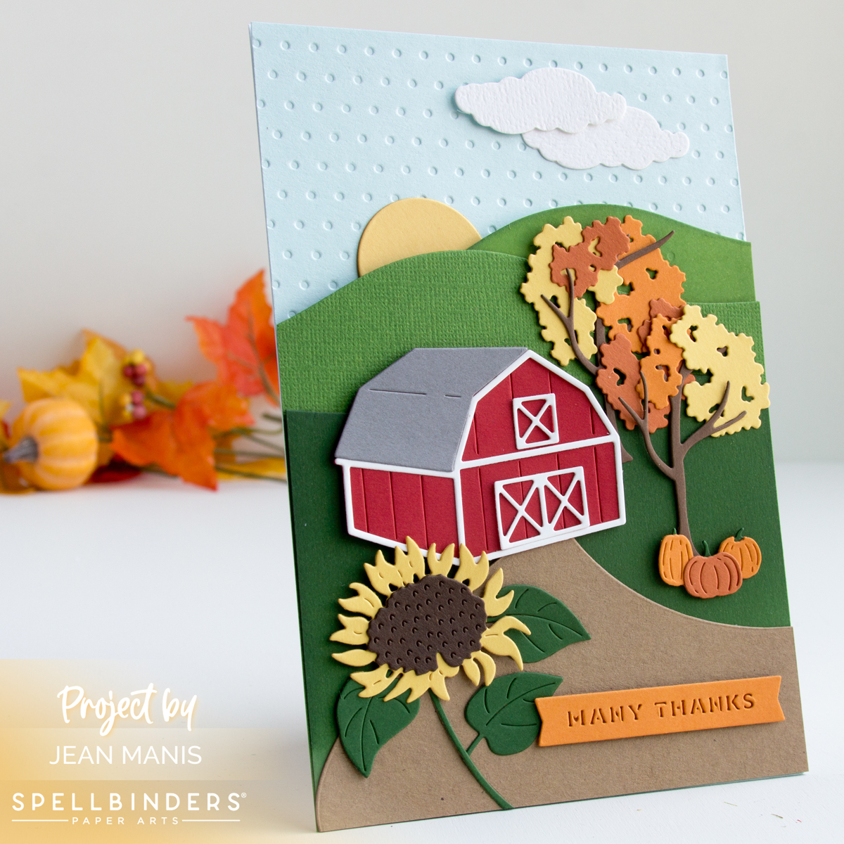 Spellbinders | Autumn Barn Scene