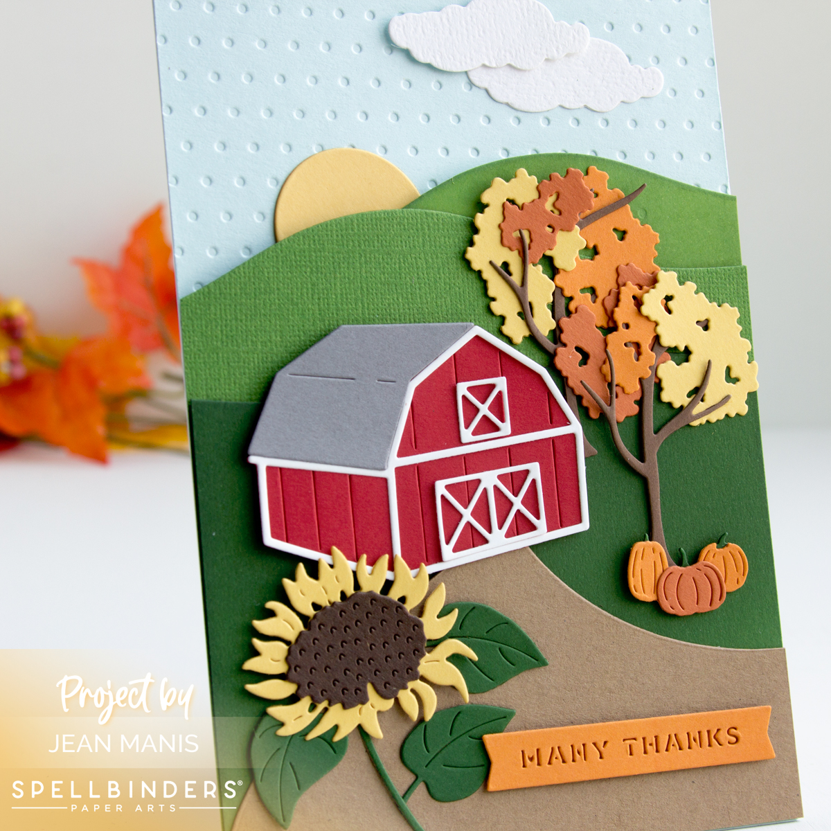 Spellbinders | Autumn Barn Scene