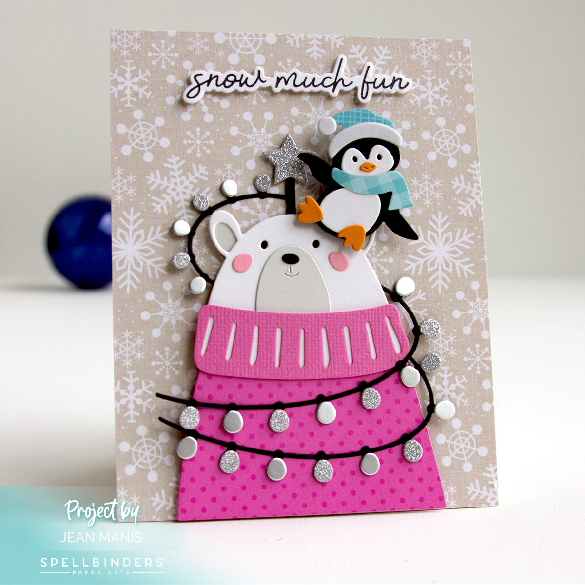 Spellbinders | Snow Much Fun Christmas Card