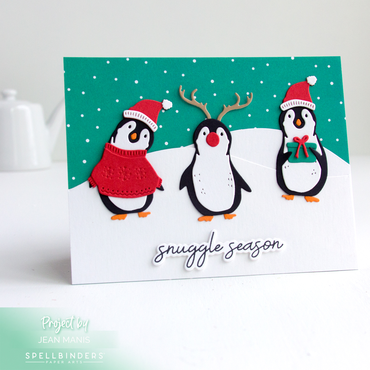 Playful Penguins - Spellbinders Let It Snow Collection 