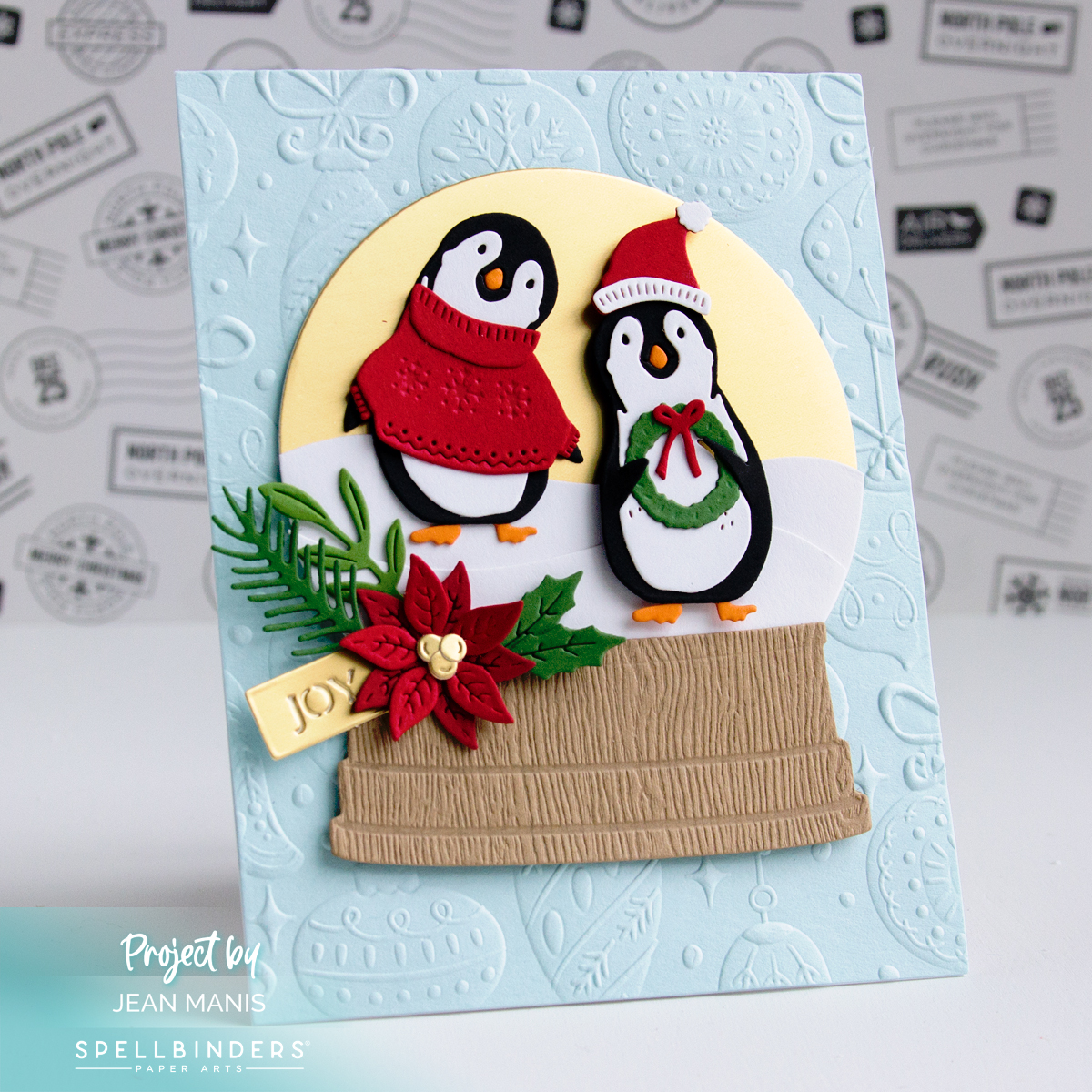 Playful Penguins in a Snow Globe