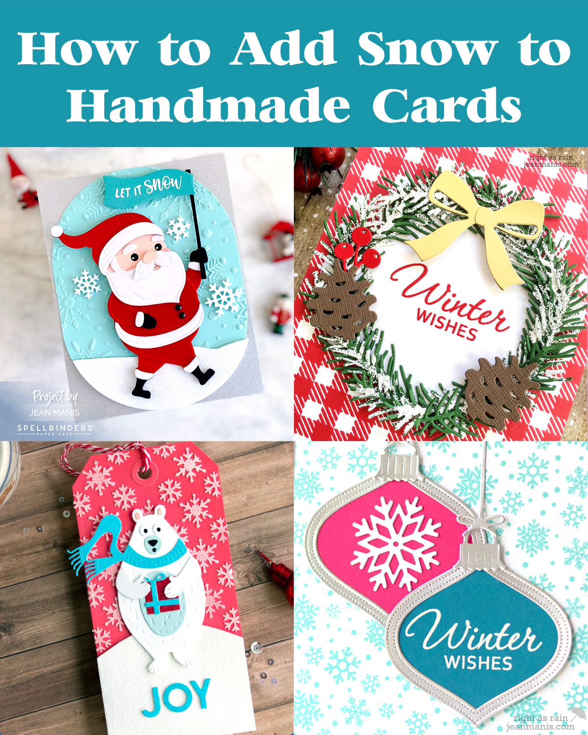 How to Add Snow to Your Handmade Cards