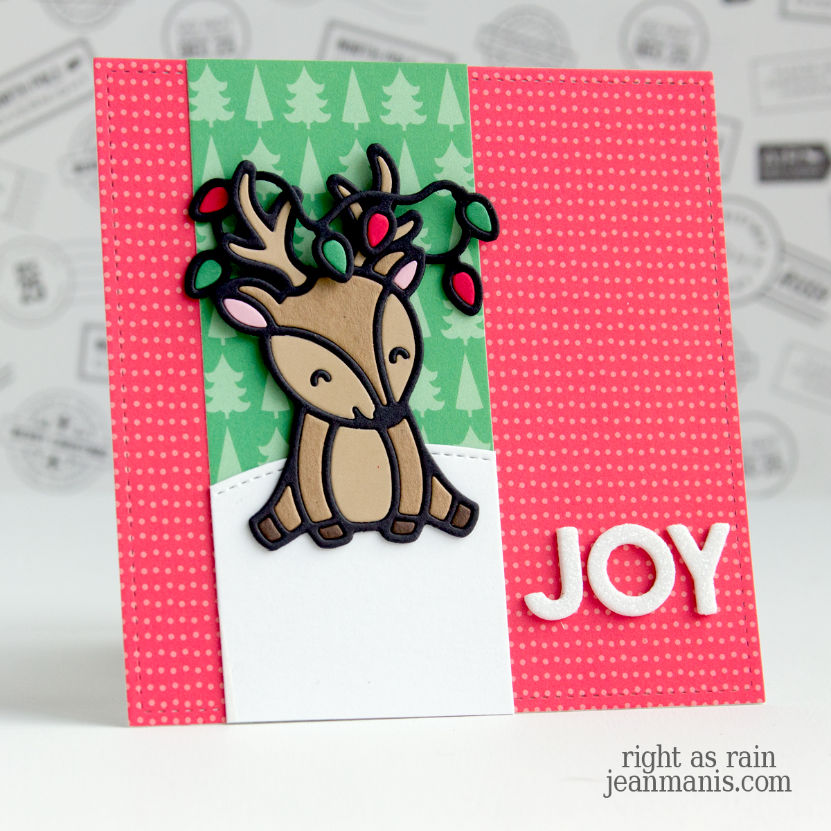 Festive Deer Card for 52CCT Challenge