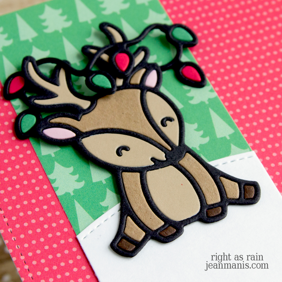 Festive Deer Card for 52CCT Challenge