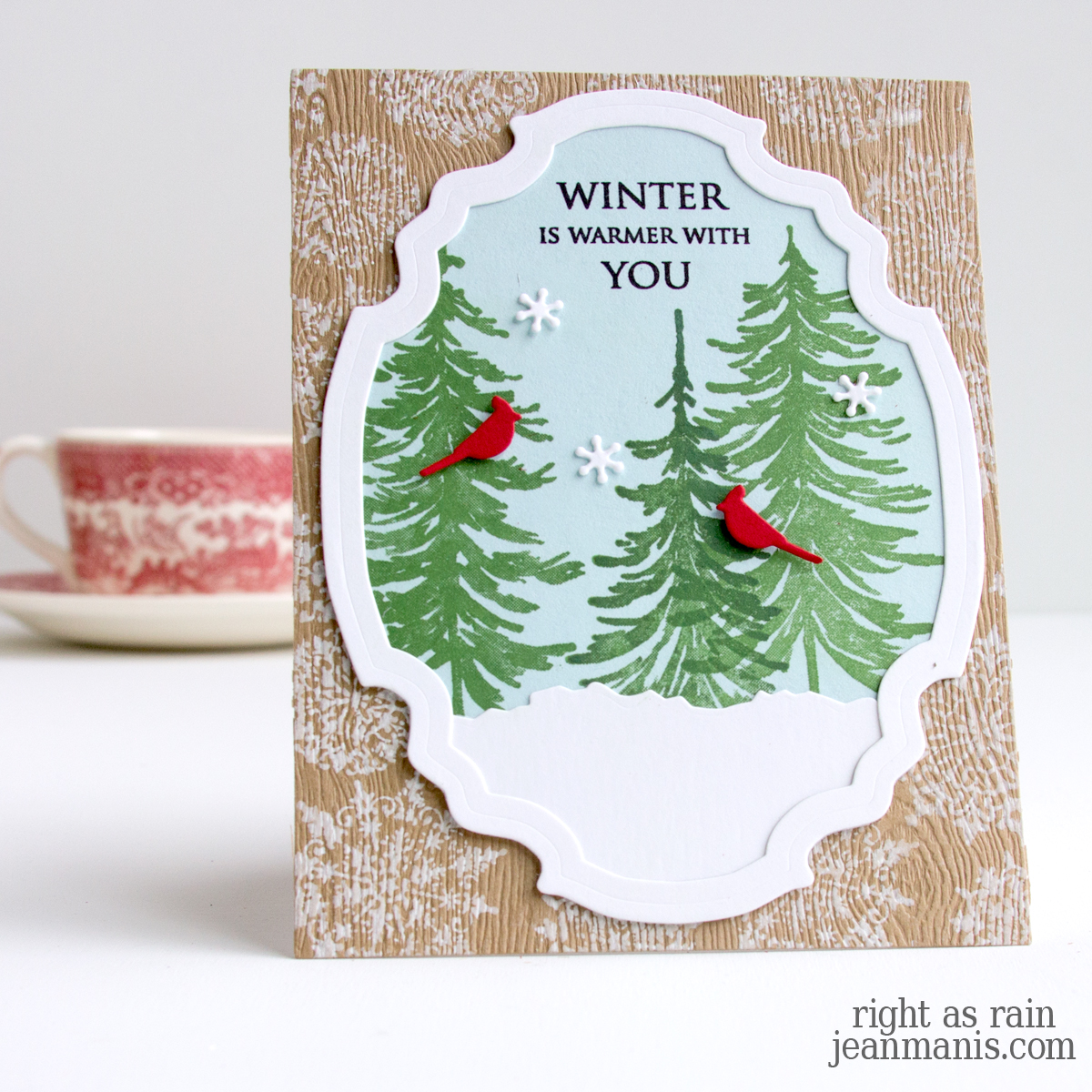 Penny Black Snowy Woodland Christmas Card