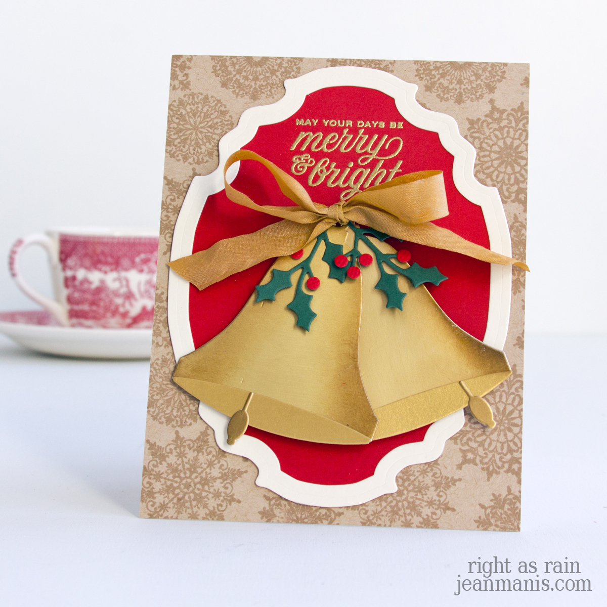 Elegant Christmas Card with Bells