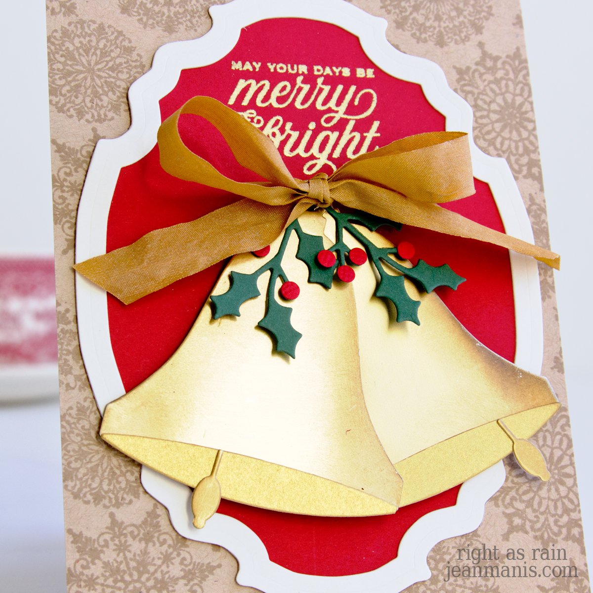 Elegant Christmas Card with Bells