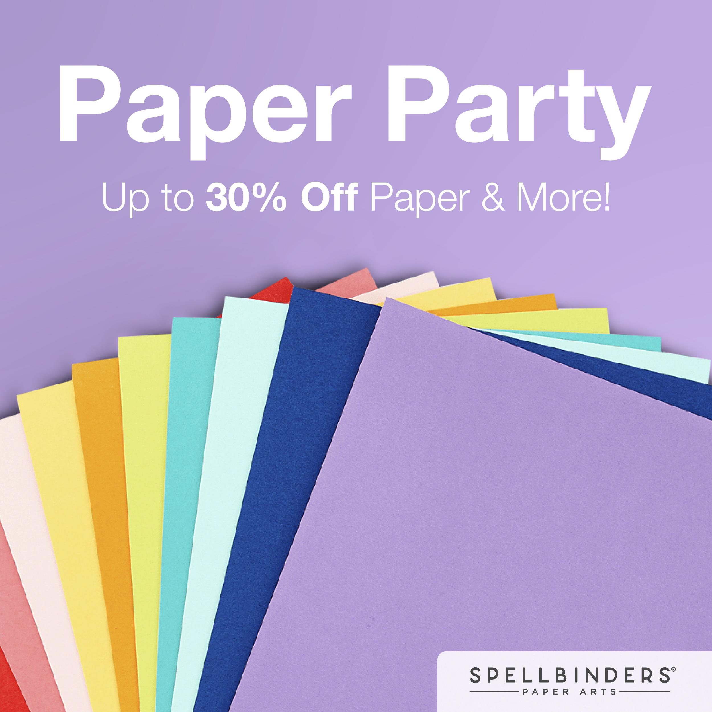 Spellbinders Paper Party Sale