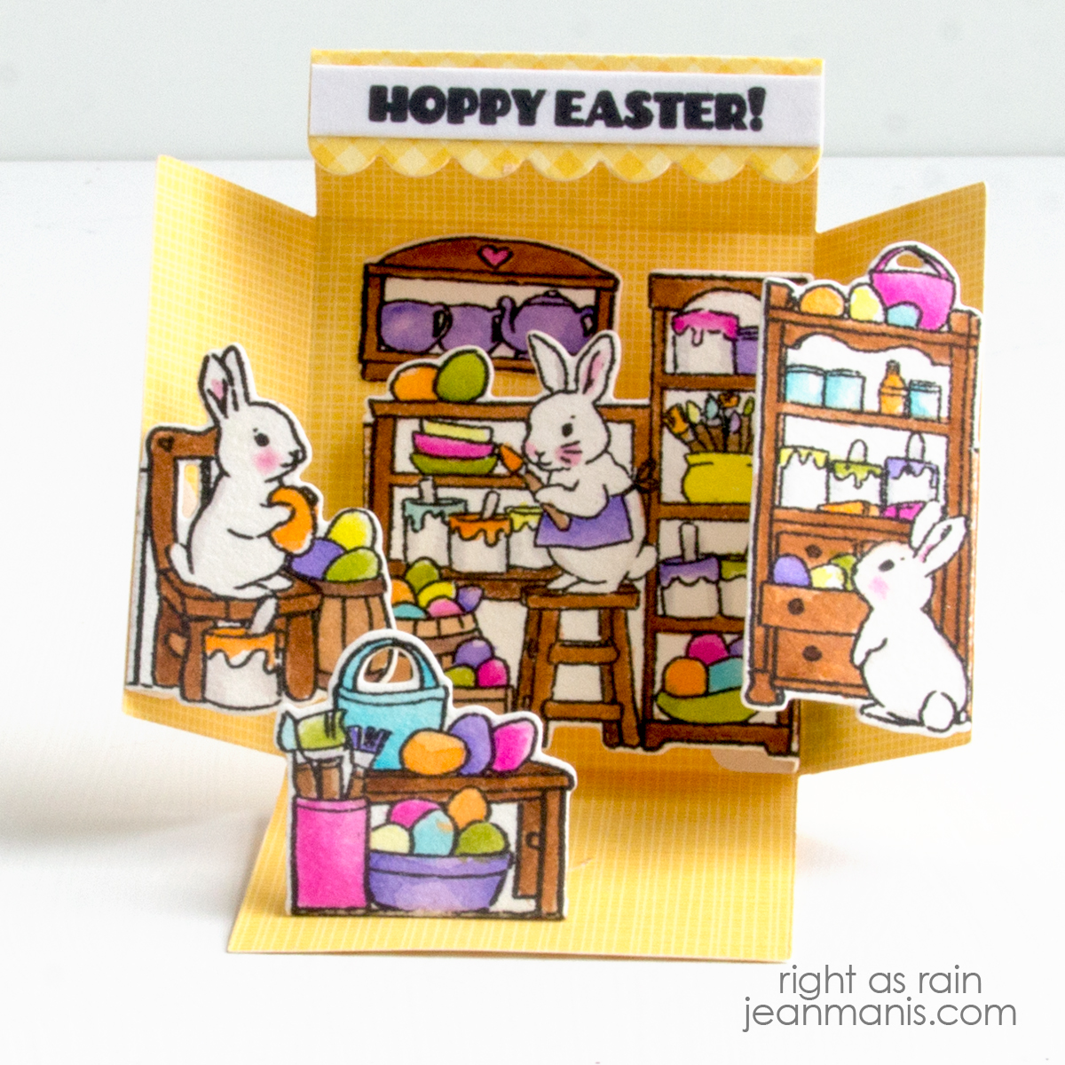 Art Impressions Easter Bunnies Matchbook Card