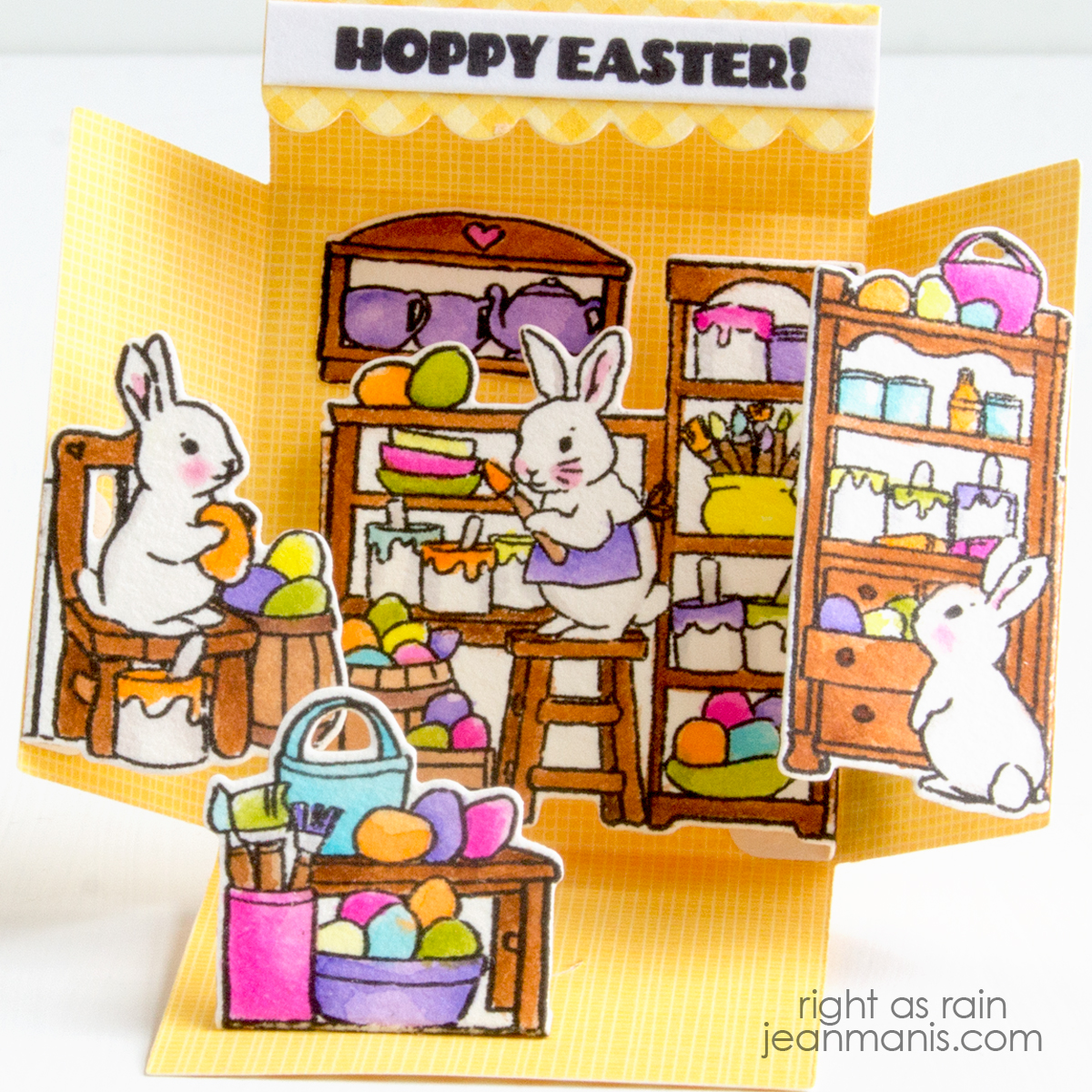 Art Impressions Easter Bunnies Matchbook Card