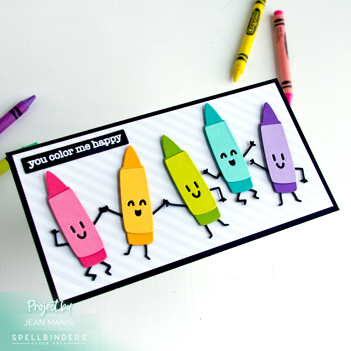 Cheerful Crayon Card with May 2025 Caboodle Bonus Set