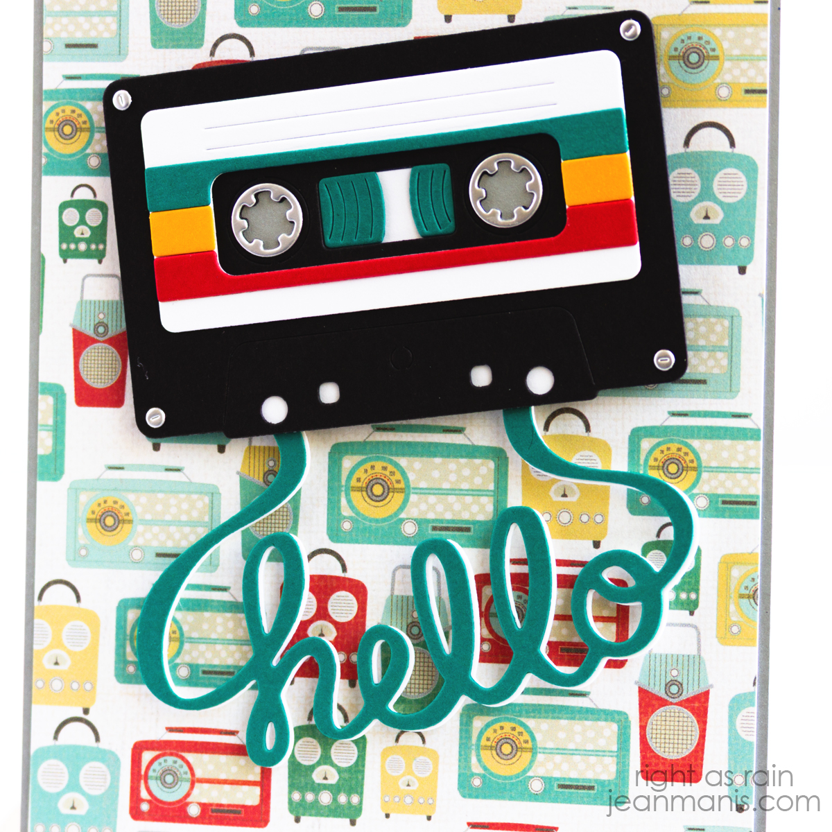 Hero Arts | Retro Cassette Hello Card