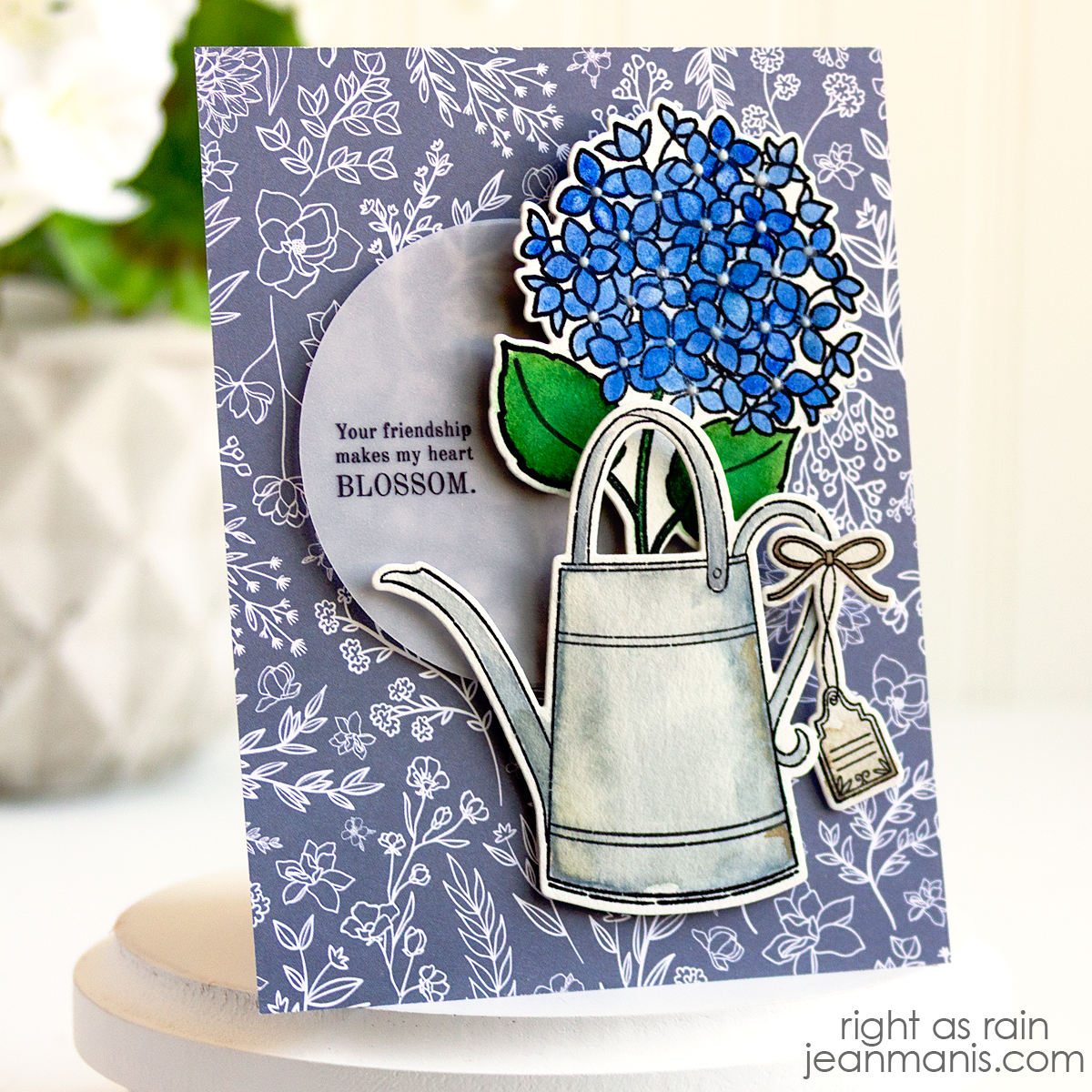Penny Black | Watercolored Hydrangea