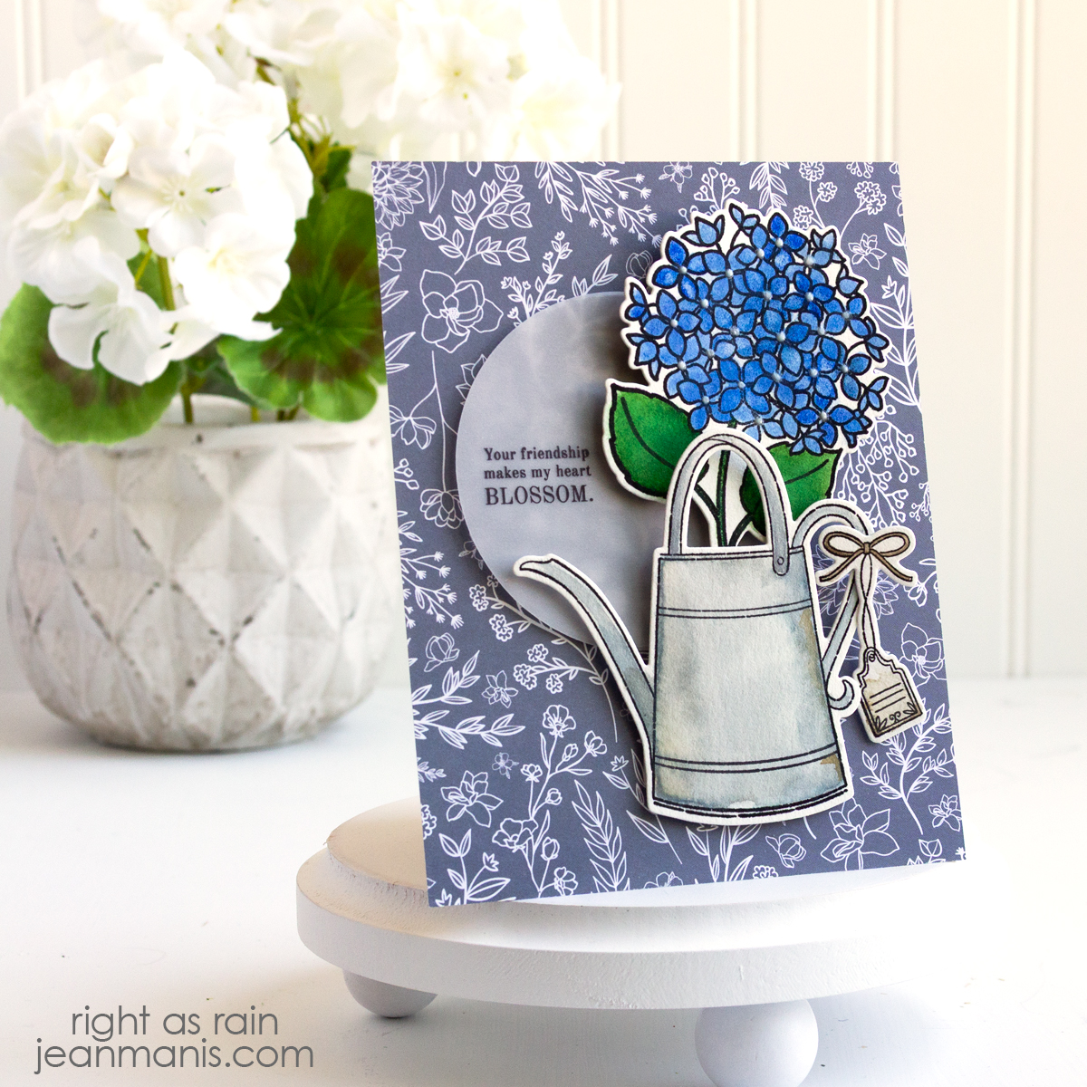 Penny Black | Watercolored Hydrangea