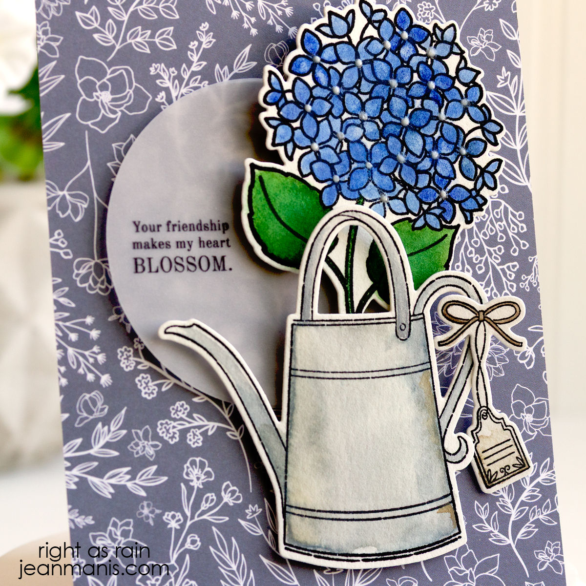 Penny Black | Watercolored Hydrangea