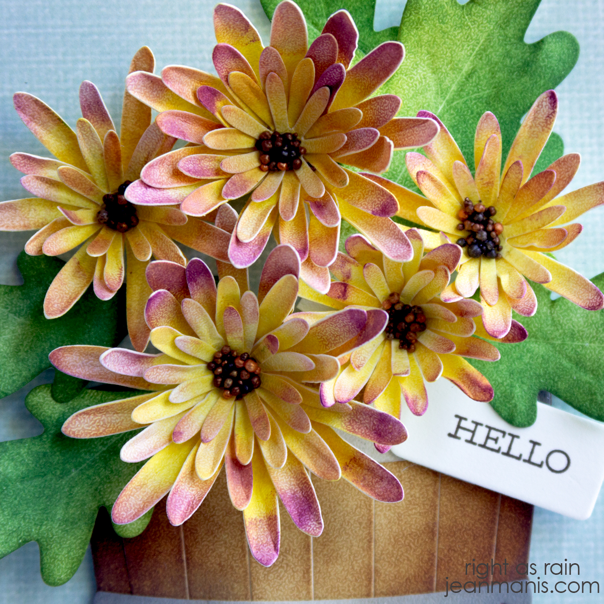 Elizabeth Craft Designs | Handcolored Mums