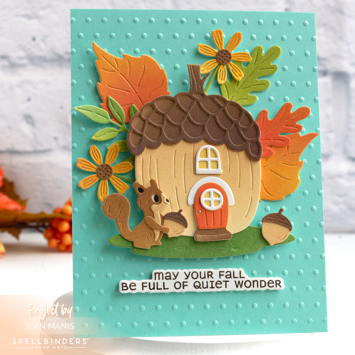 Spellbinders | Whimsical Fall-themed Card