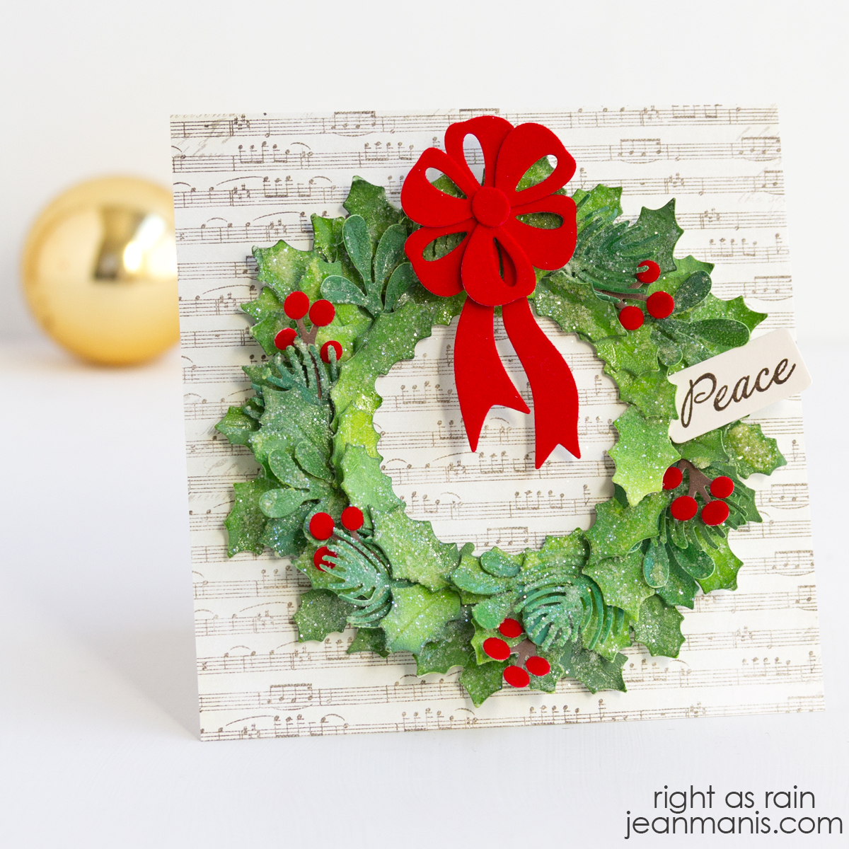 Elizabeth Craft Designs | Holiday Wreath