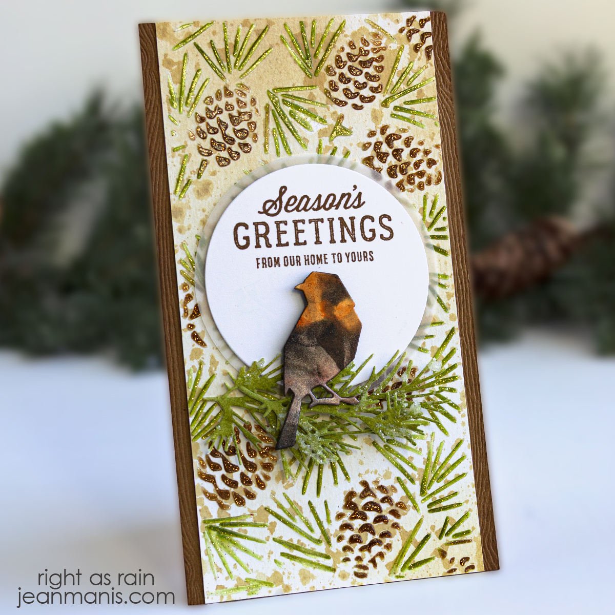 A Tim Holtz-Inspired Holiday Card