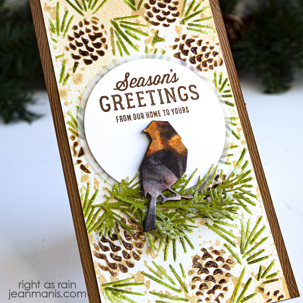 A Tim Holtz-Inspired Holiday Card