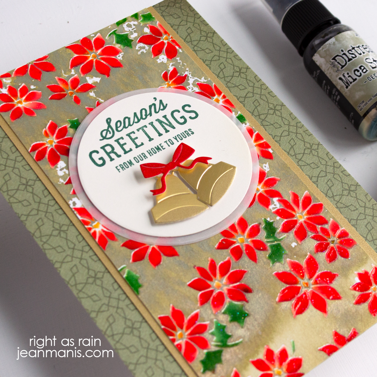 Tim Holtz Mixed Media Christmas Card