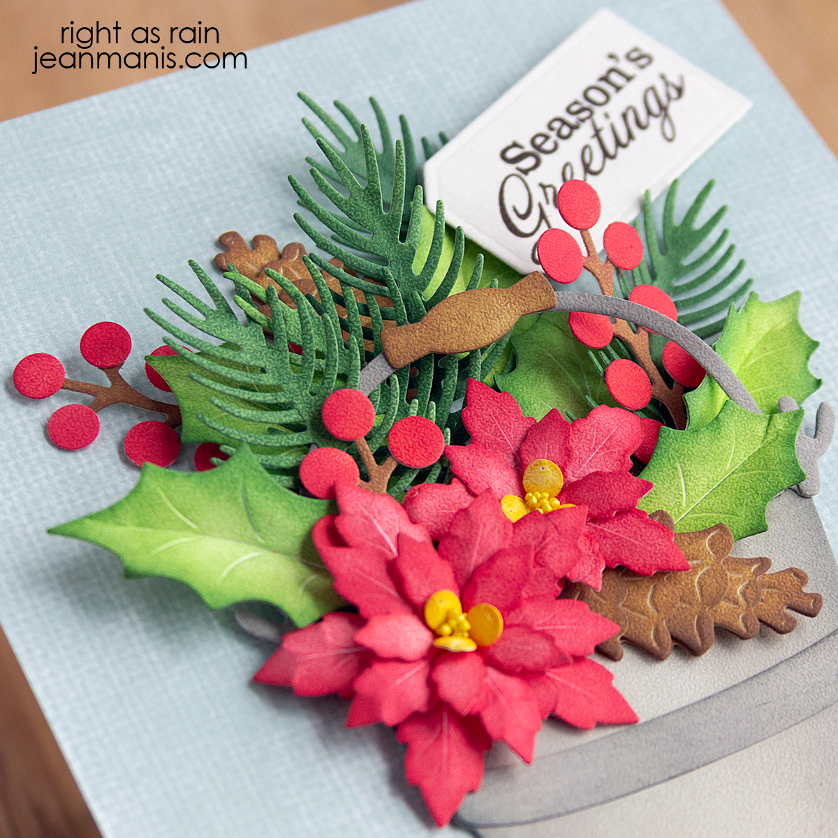 Winter Greenery Christmas Card