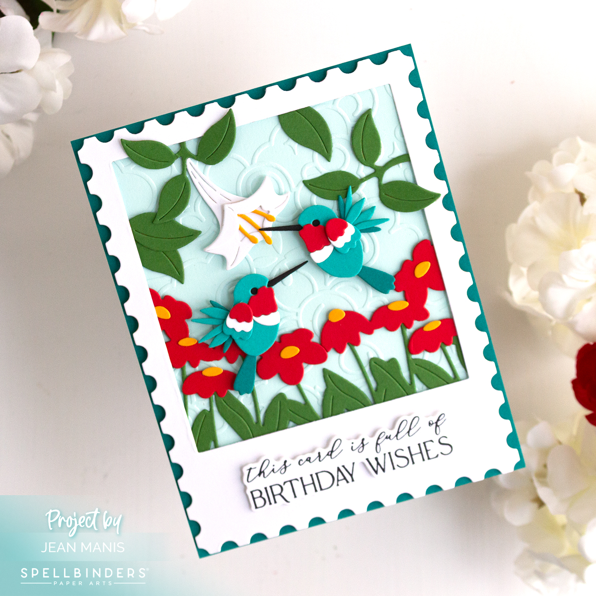 Spellbinders | Hummingbirds Birthday Card