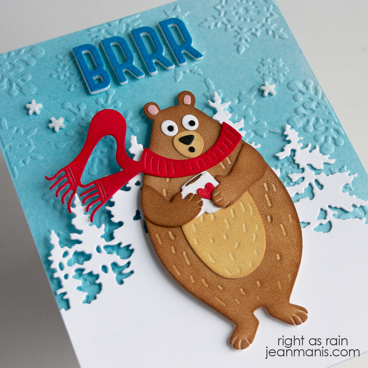 Tim Holtz | Cozy Winter Bear Card