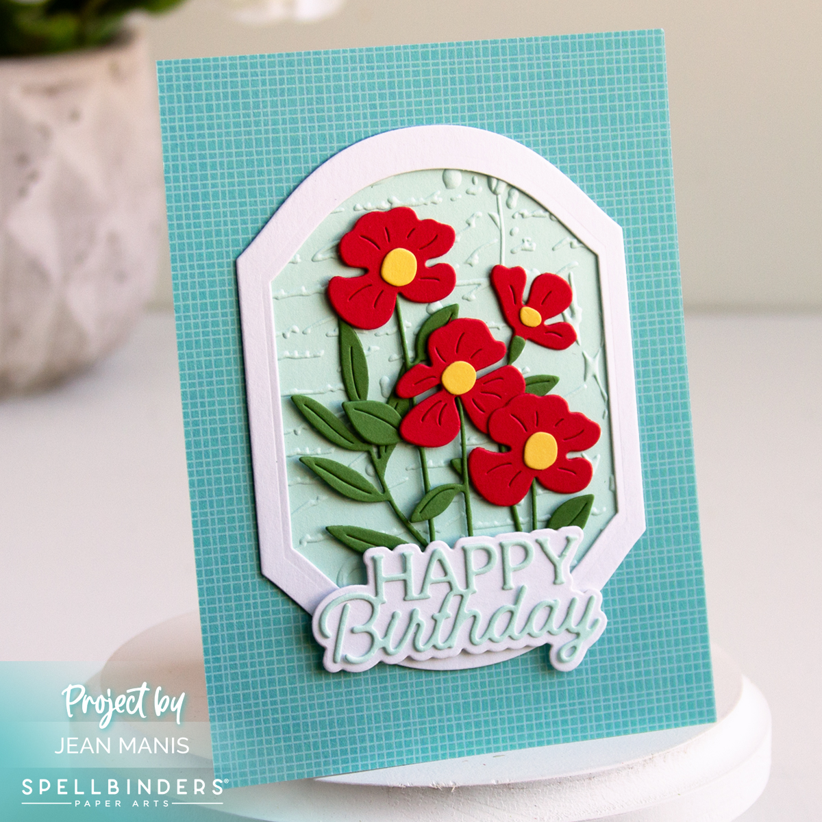 Spellbinders | Floral Birthday Card