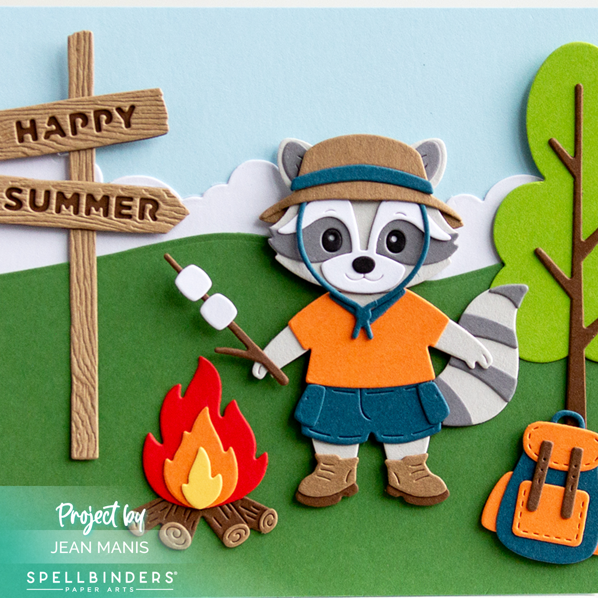 Spellbinders | Happy Summer Raccoon