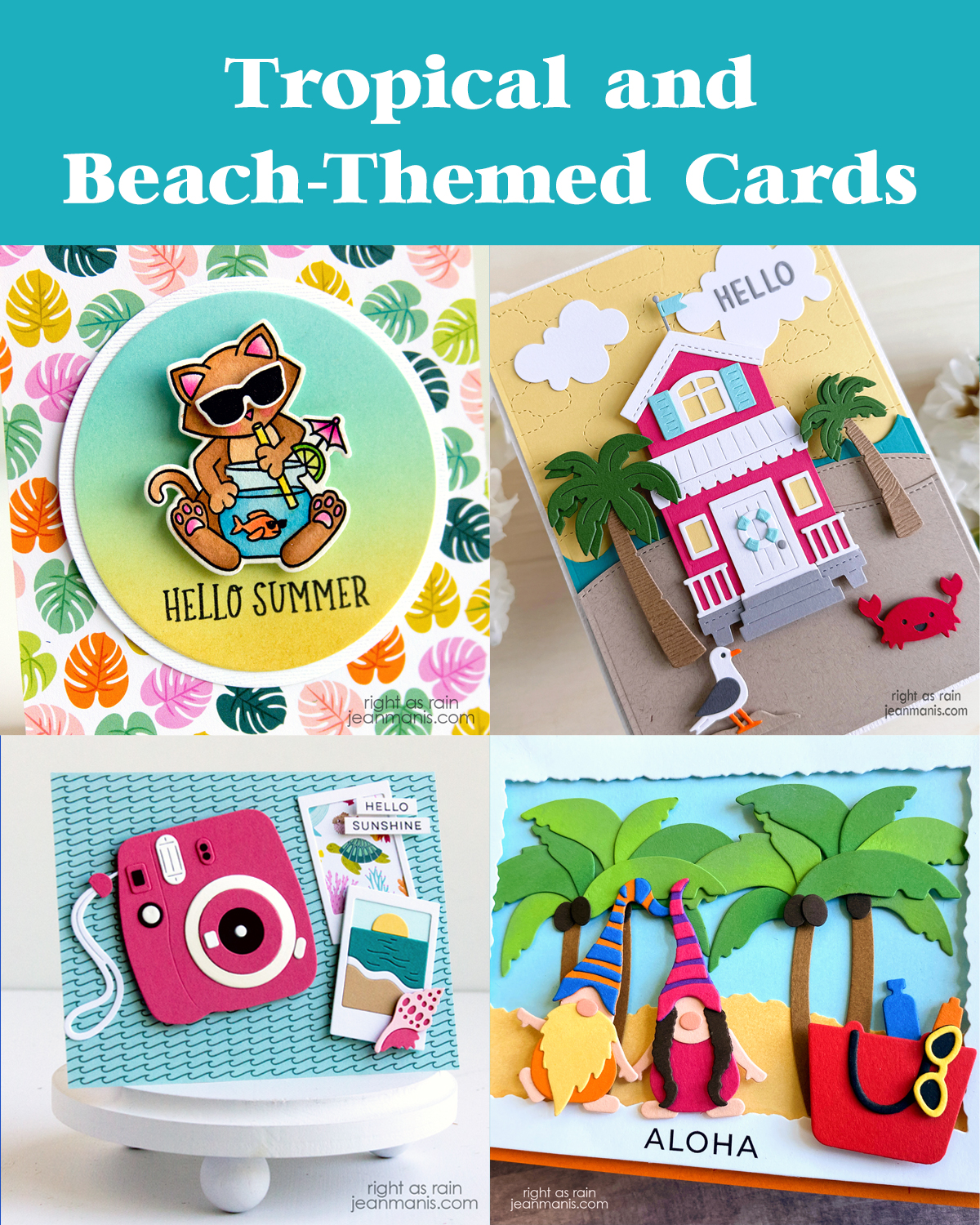 Tropical and Beach Card Inspiration