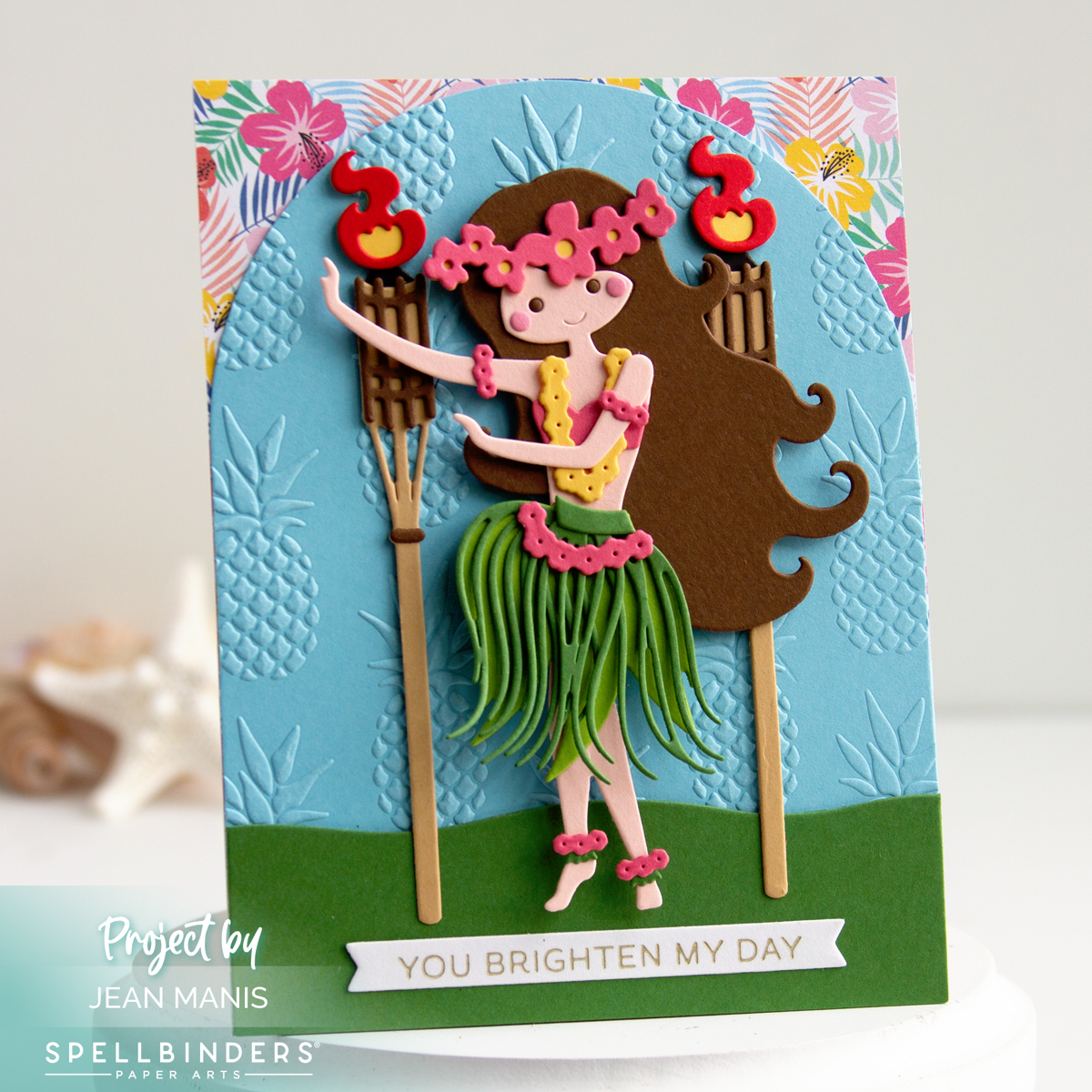 Spellbinders | Hula Girl Card