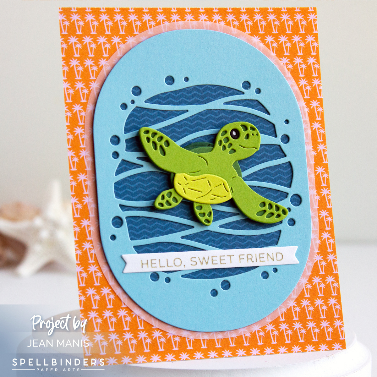 Spellbinders | Turtle with Ocean Waves