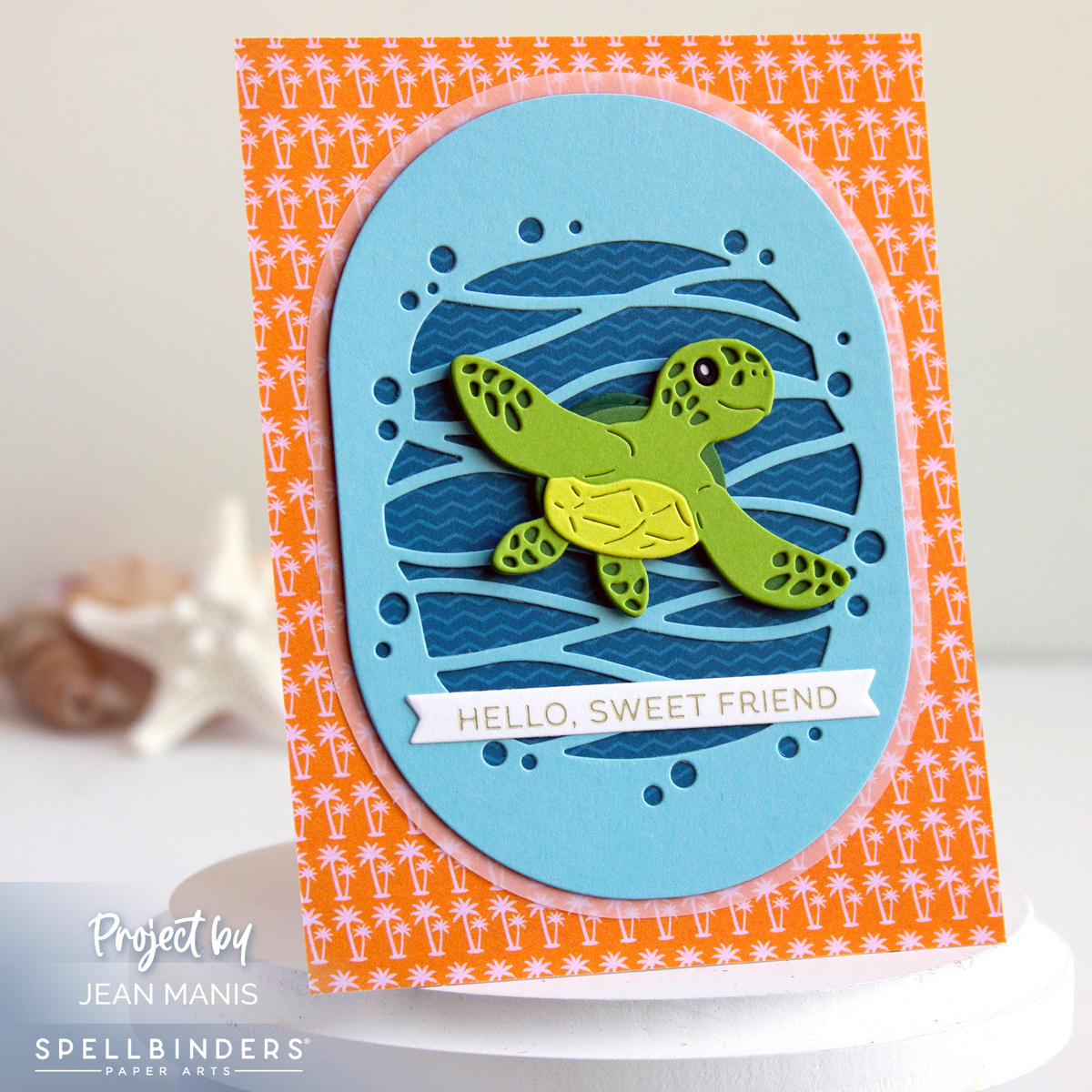 Spellbinders | Turtle with Ocean Waves