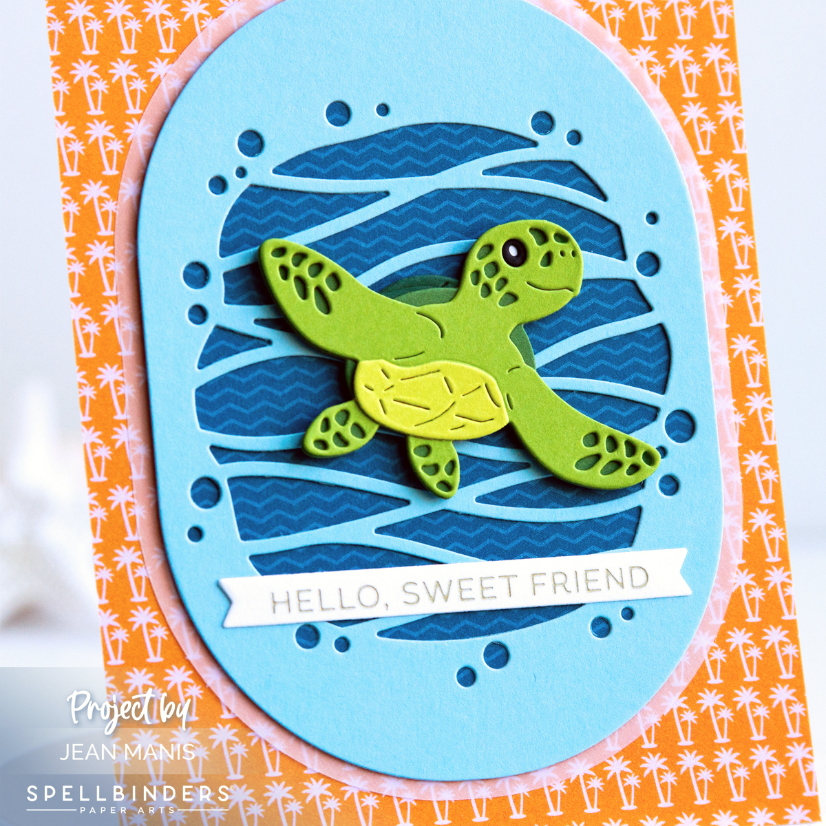 Spellbinders | Turtle with Ocean Waves